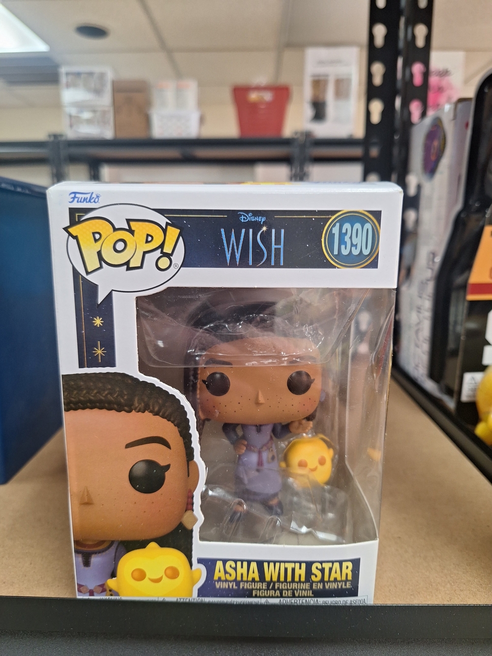 Funko POP! Asha With Star Vinyl Figure - Purple Outfit & Yellow Star